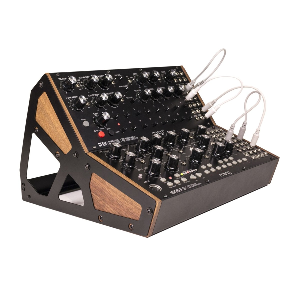 Moog DFAM & Moog Mother 32 With Moog 2-Tier Case Bundle