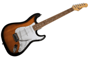 Beaton Legend SB el-guitar sunburst som blev vores bedste i test