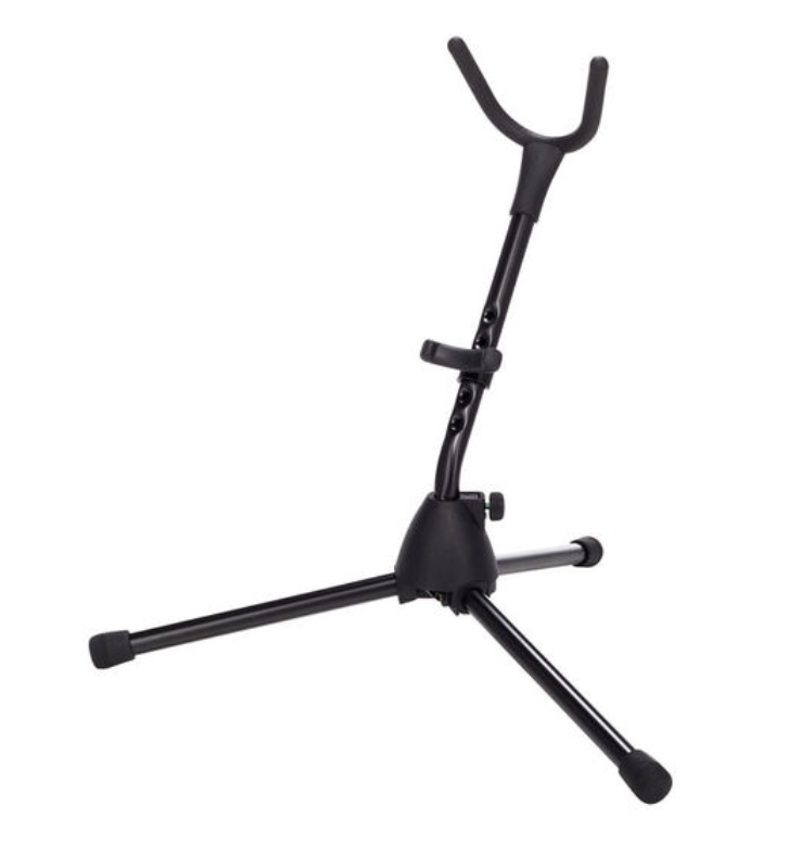 Tilbehør til saxofon som er en K&M 14300 Tenor/ Alto Sax Stand
