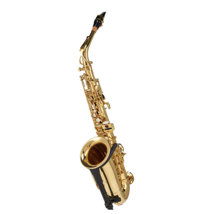 Startone SAS-75 Alto Sax på et saxofonstativ