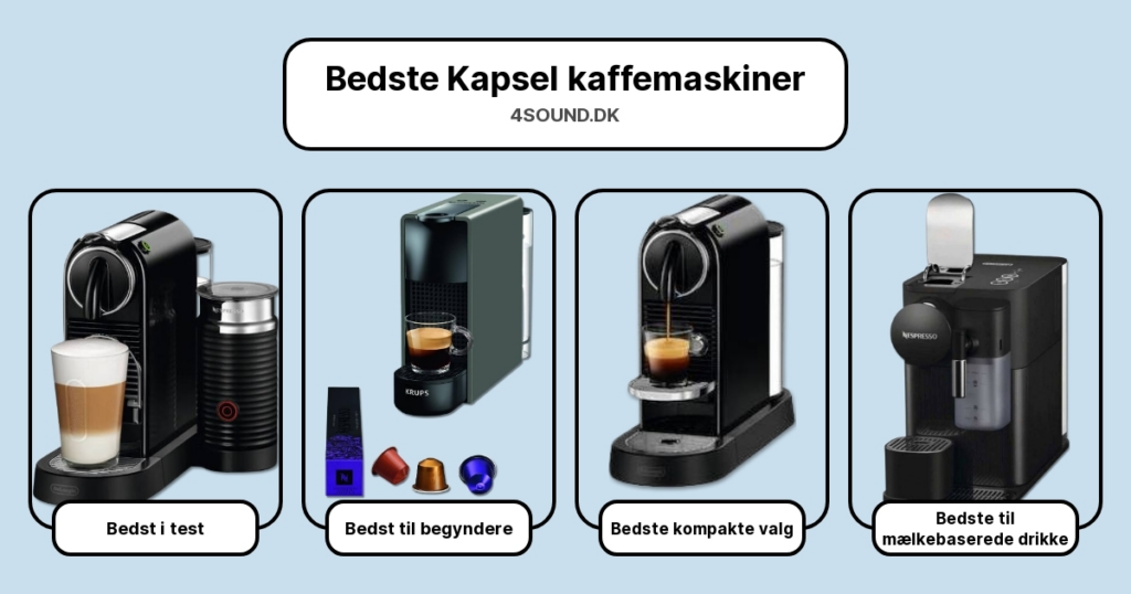 Bedste Kapsel kaffemaskiner i test