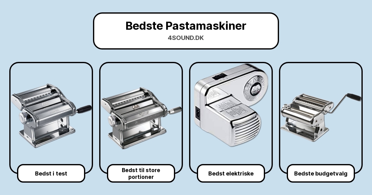 Bedste Pastamaskiner i test