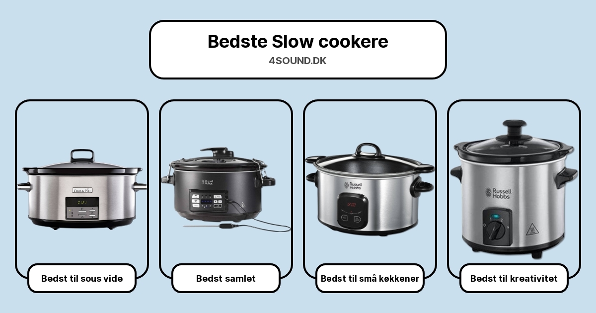 Bedste Slow cookere i test