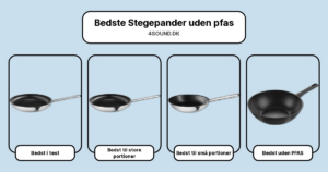 Bedste Stegepander uden pfas i test