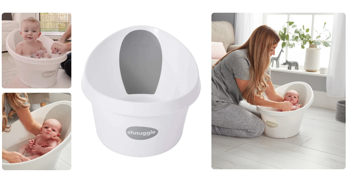 Anmeldelse af Shnuggle Baby badekar hvid/grå