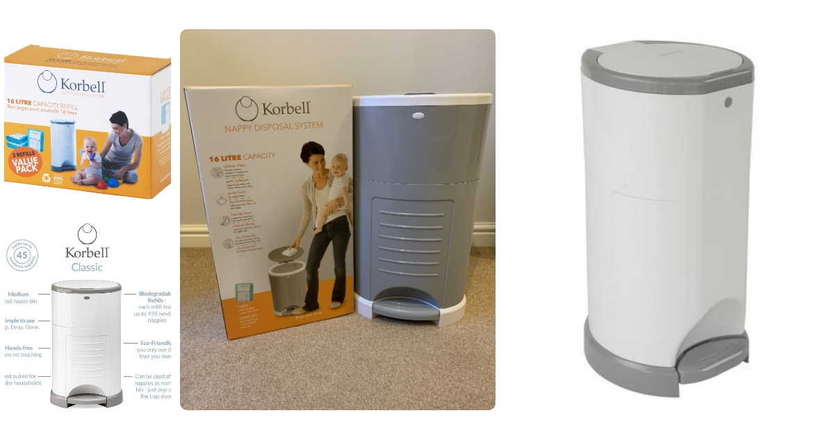 Anmeldelse af Korbell Nappy Disposal Bin Standard