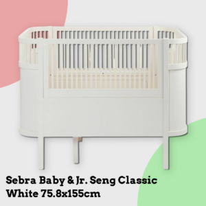 Anmeldelse af Sebra Baby & Jr. Seng Classic White 75.8x155cm