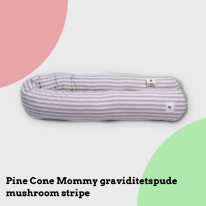 Anmeldelse af Pine Cone Mommy graviditetspude mushroom stripe