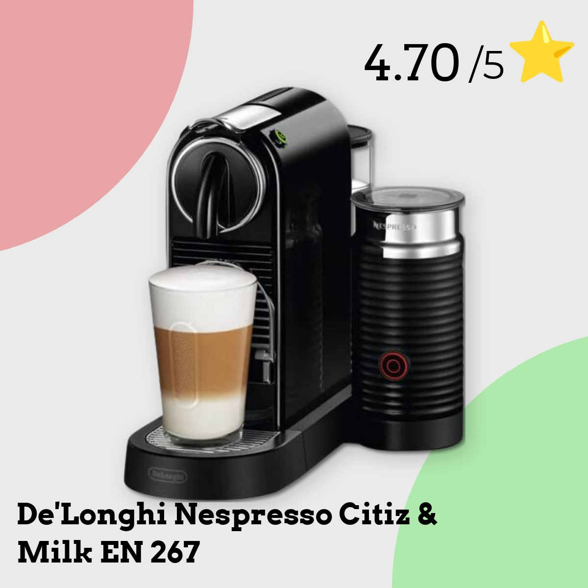 Anmeldelse af De'Longhi Nespresso Citiz & Milk EN 267