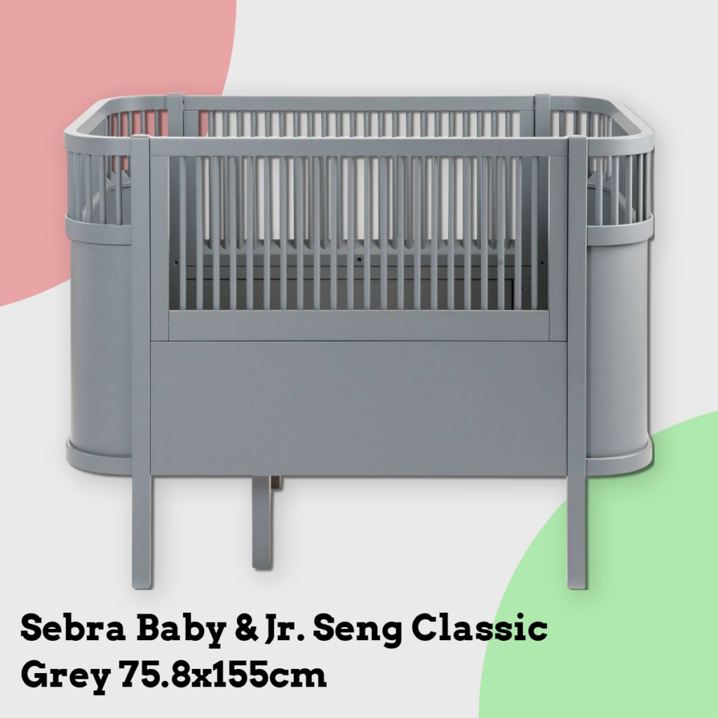 Anmeldelse af Sebra Baby & Jr. Seng Classic Grey 75.8x155cm