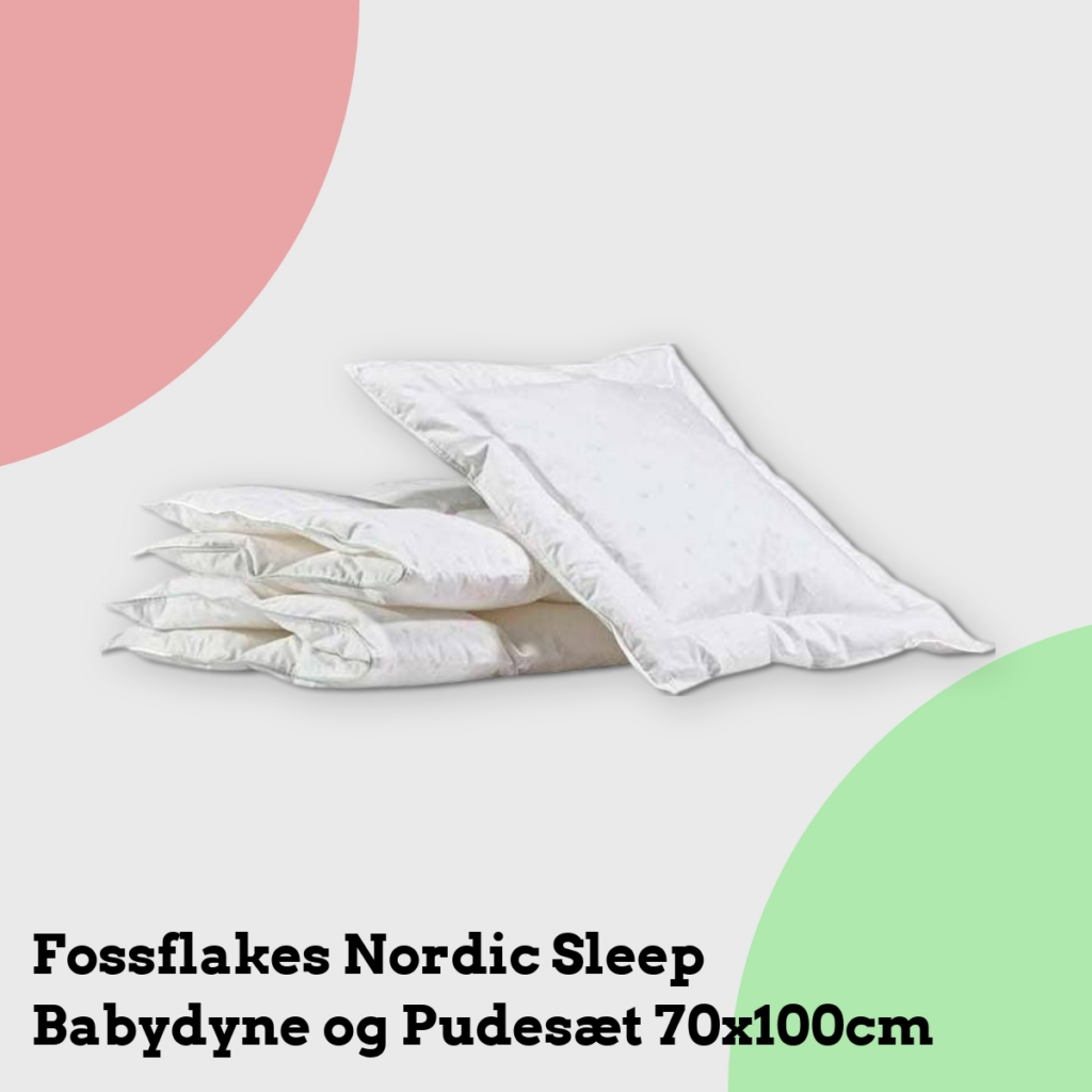 Anmeldelse af Fossflakes Nordic Sleep Babydyne og Pudesæt 70x100cm