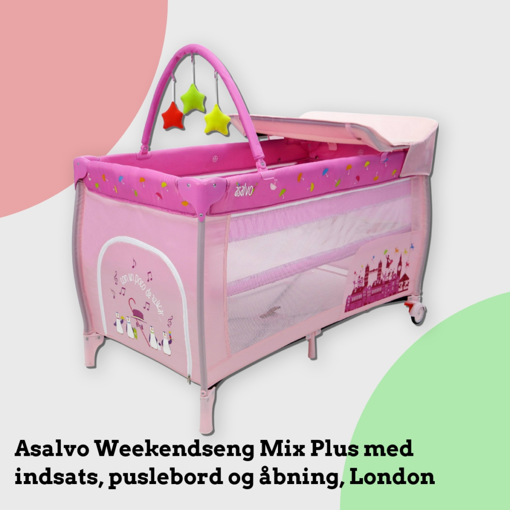 Anmeldelse af Asalvo Weekendseng Mix Plus med indsats, puslebord og åbning, London