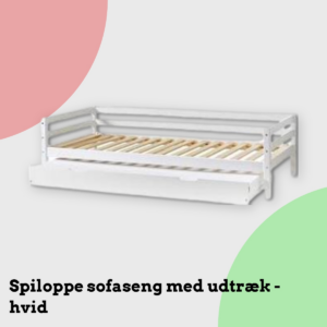 Anmeldelse af Spiloppe sofaseng med udtræk - hvid