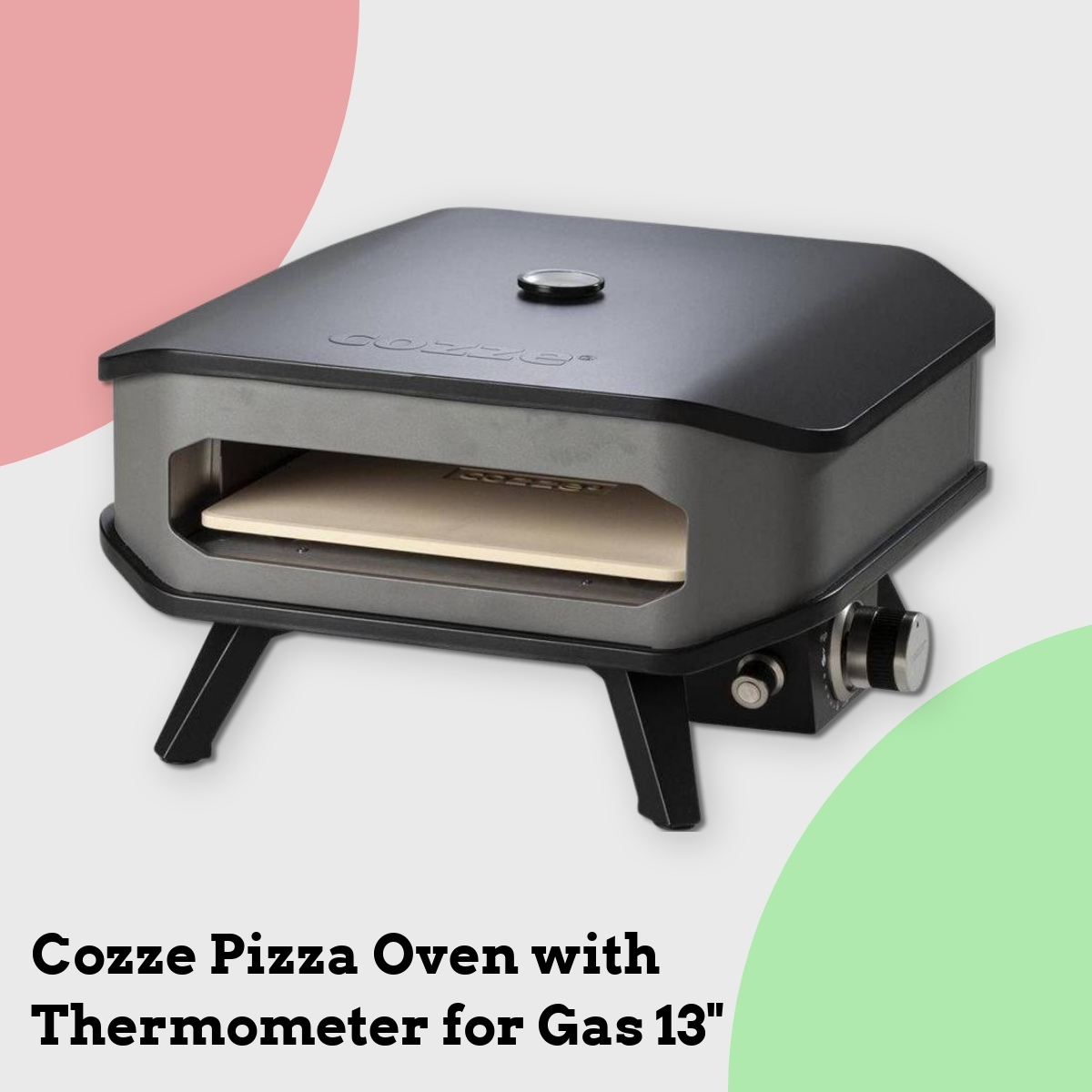 Anmeldelse af Cozze Pizza Oven with Thermometer for Gas 13"