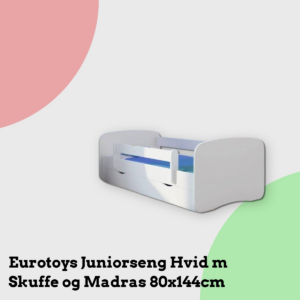 Anmeldelse af Eurotoys Juniorseng Hvid m Skuffe og Madras 80x144cm