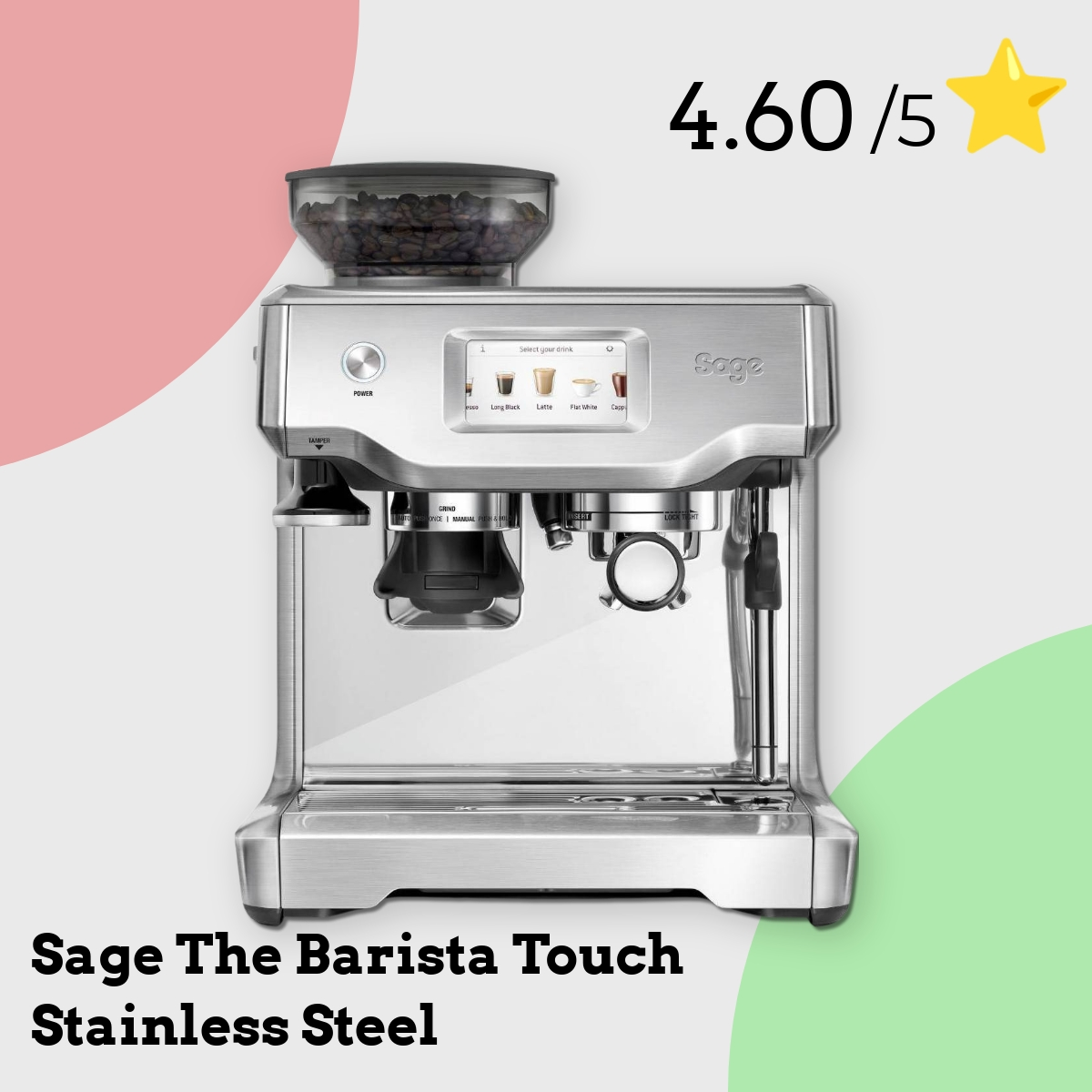 Anmeldelse af Sage The Barista Touch Stainless Steel