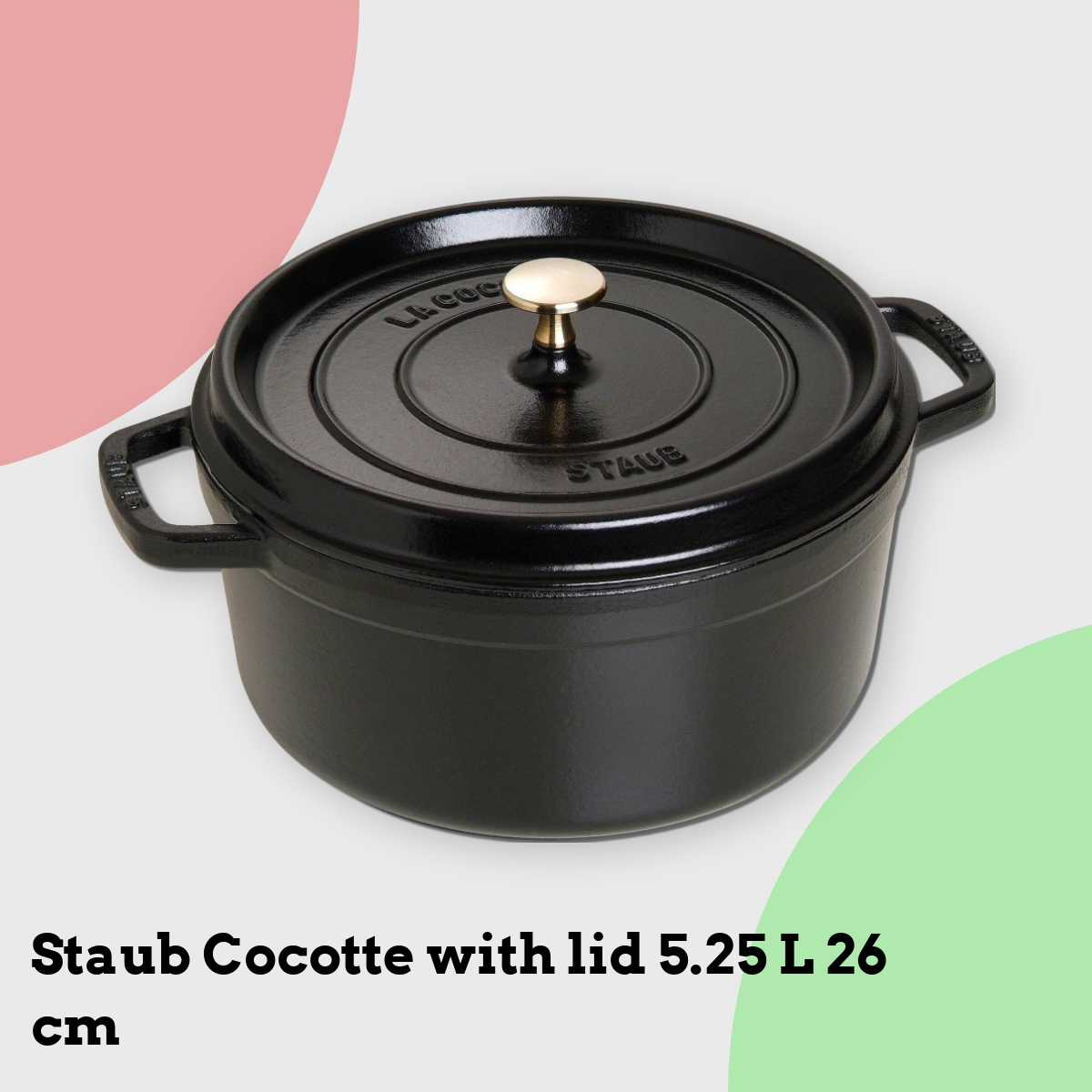 Anmeldelse af Staub Cocotte with lid 5.25 L 26 cm