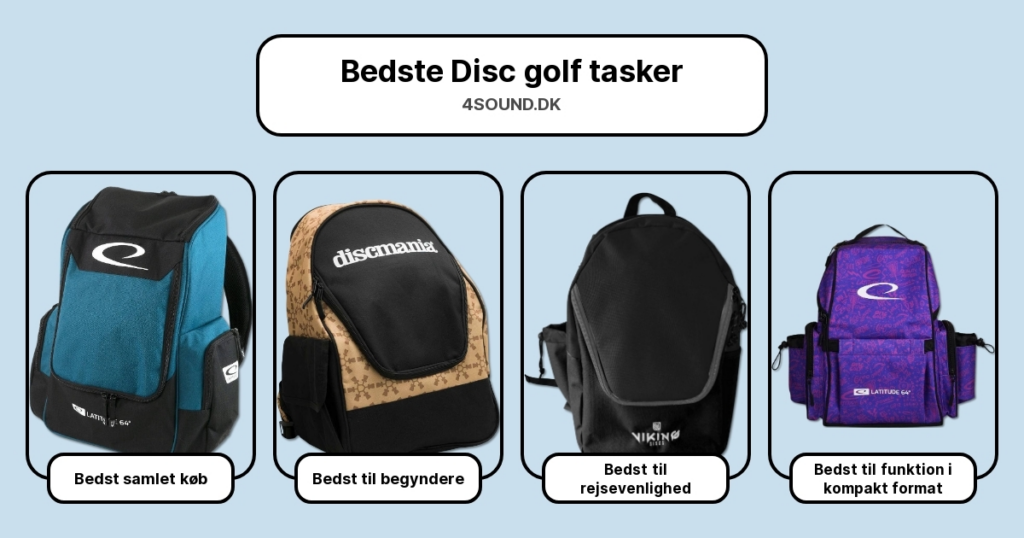 Bedste Disc golf tasker i test