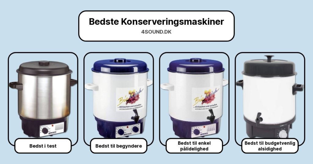 Bedste Konserveringsmaskiner i test