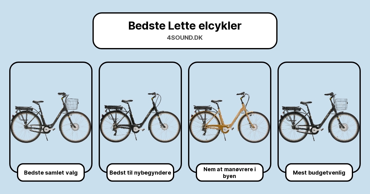 Bedste Lette elcykler i test