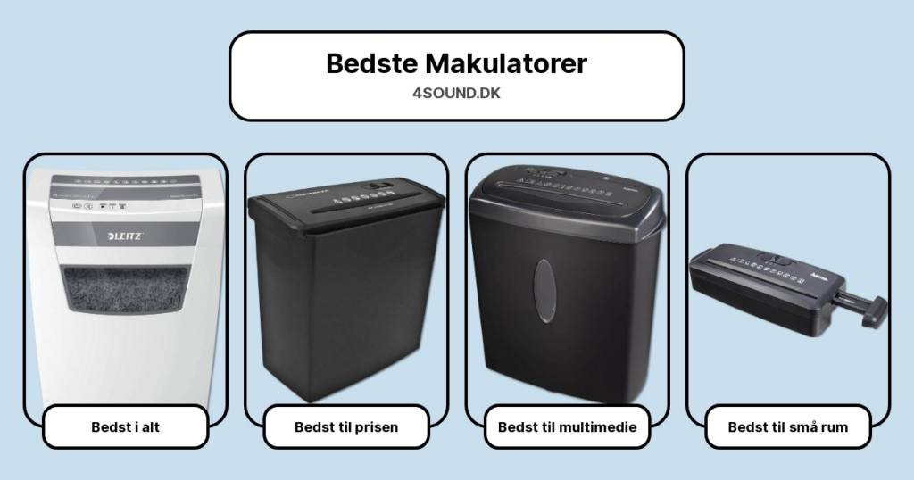Bedste Makulatorer i test
