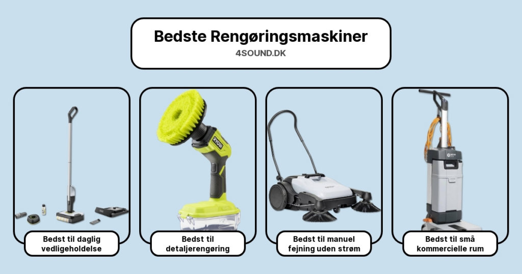 Bedste Rengøringsmaskiner i test