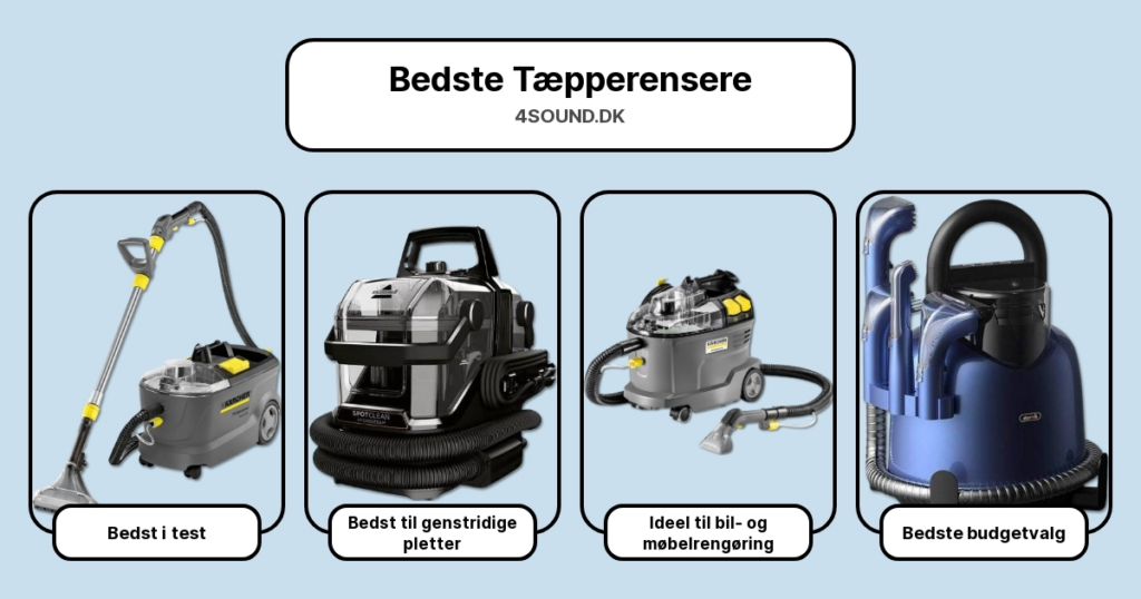Bedste Tæpperensere i test