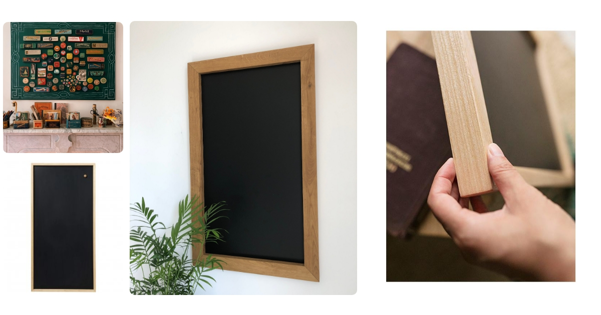 Anmeldelse af Naga Magnetic Chalk Board with Wooden Frame 50x100cm