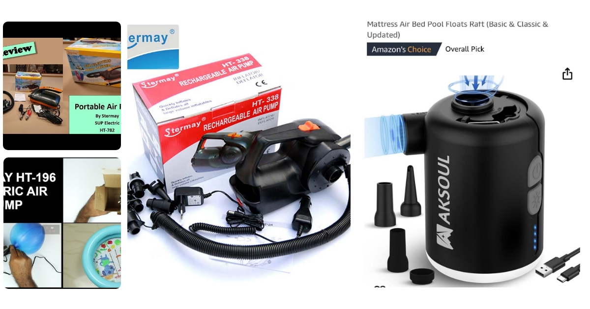 Anmeldelse af Stermay Electric Air Pump with Battery