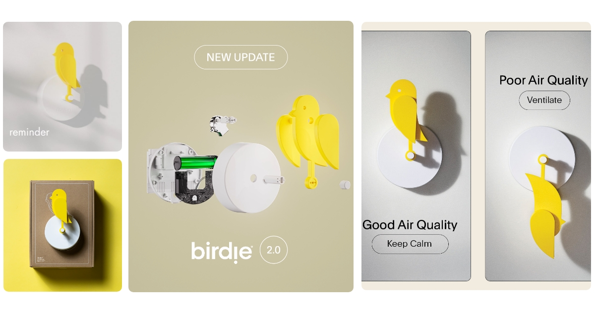 Anmeldelse af Birdie Fresh Air Monitor - Canary Yellow