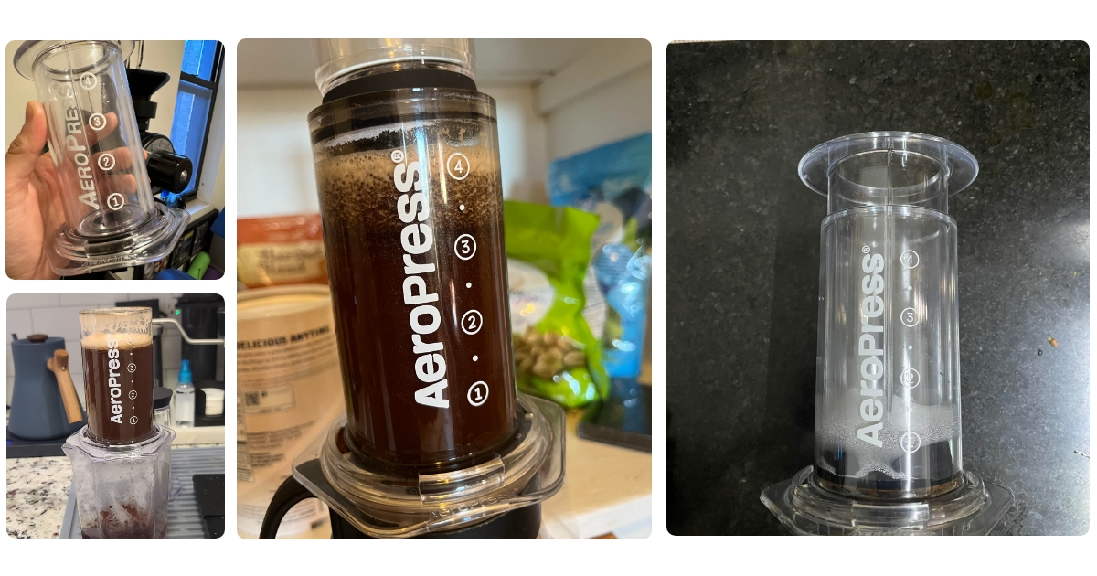 Anmeldelse af Aeropress Clear Coffee Press