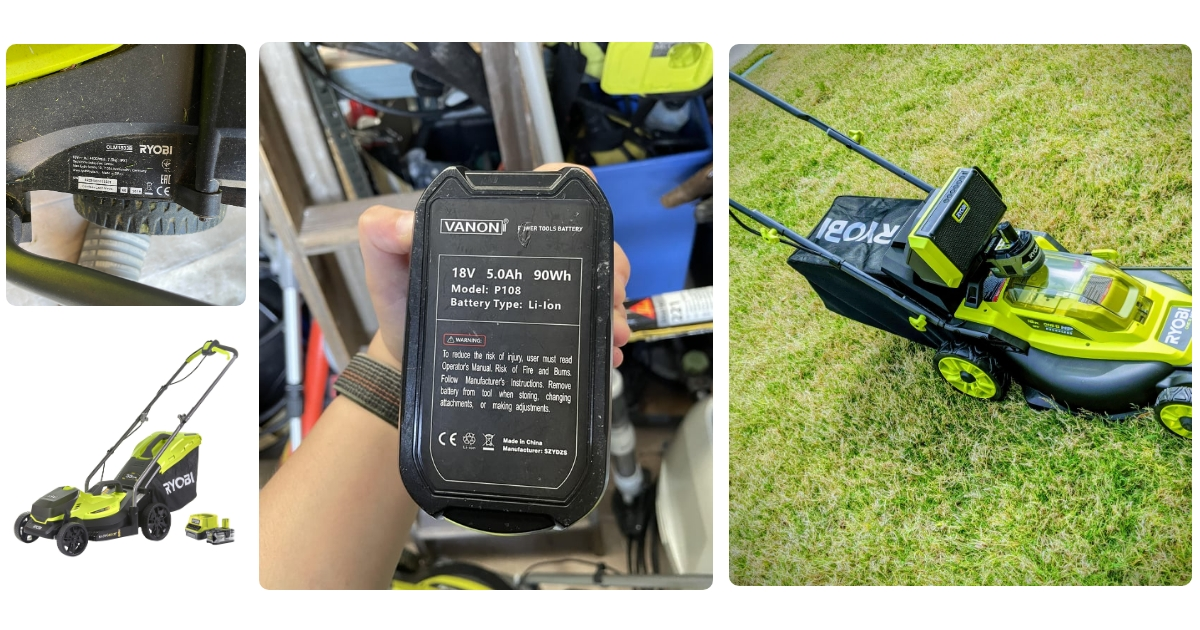 Anmeldelse af Ryobi OLM1833B Solo Batteridrevet plæneklipper