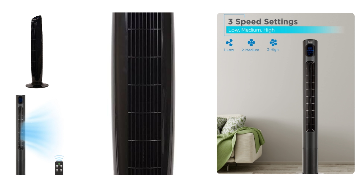 Anmeldelse af Black & Decker Black Decker Tower Fan 102cm