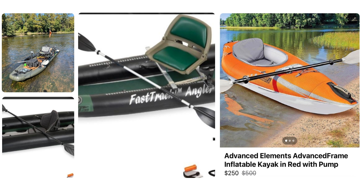 Anmeldelse af Riverside Inflatable kayak 1852 With Pump Bag & Paddel