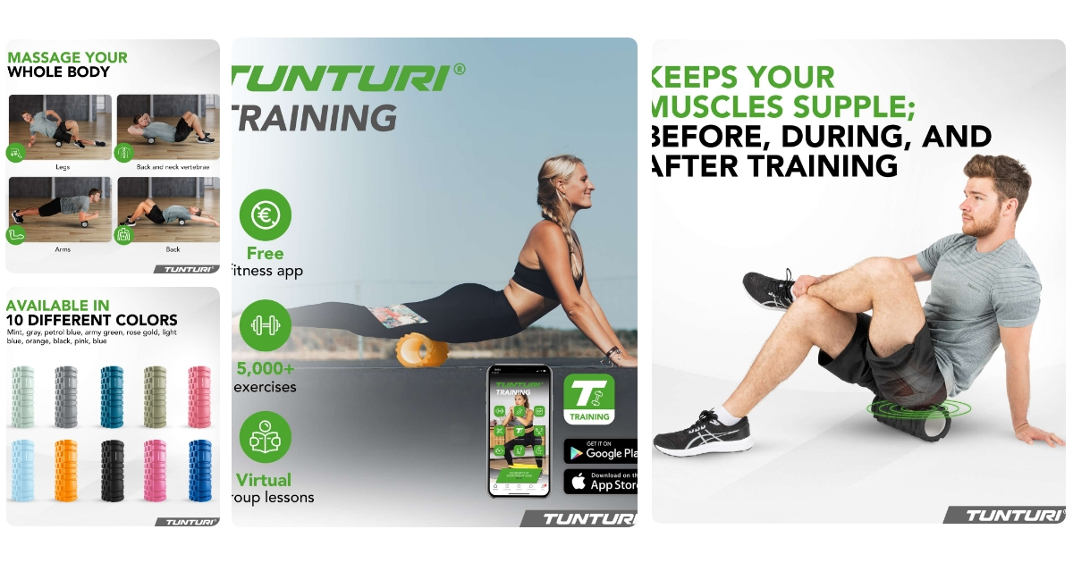 Anmeldelse af Tunturi Yoga Grid Foamroller 33cm