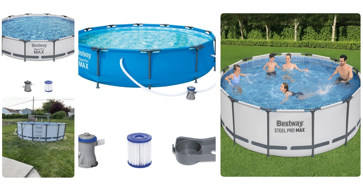 Anmeldelse af Bestway Steel Pro MAX Frame Pool Set with Filter Pump Ø3.66x1m