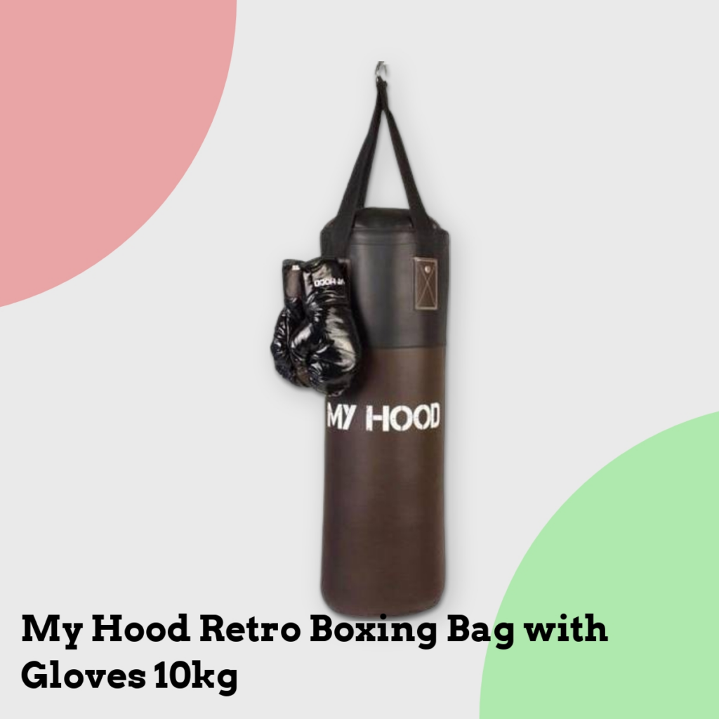 Anmeldelse af My Hood Retro Boxing Bag with Gloves 10kg