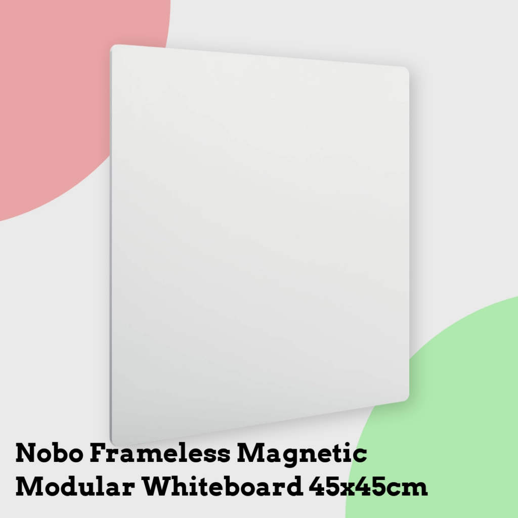 Anmeldelse af Nobo Frameless Magnetic Modular Whiteboard 45x45cm