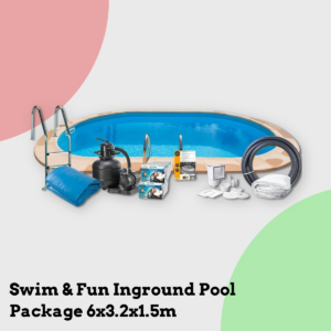 Anmeldelse af Swim & Fun Inground Pool Package 6x3.2x1.5m