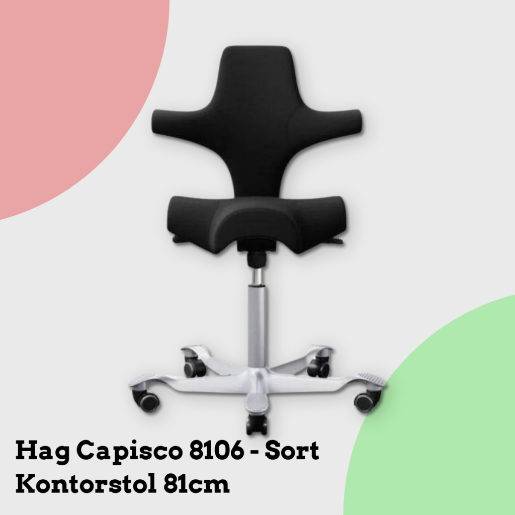Anmeldelse af Hag Capisco 8106 - Sort Kontorstol 81cm