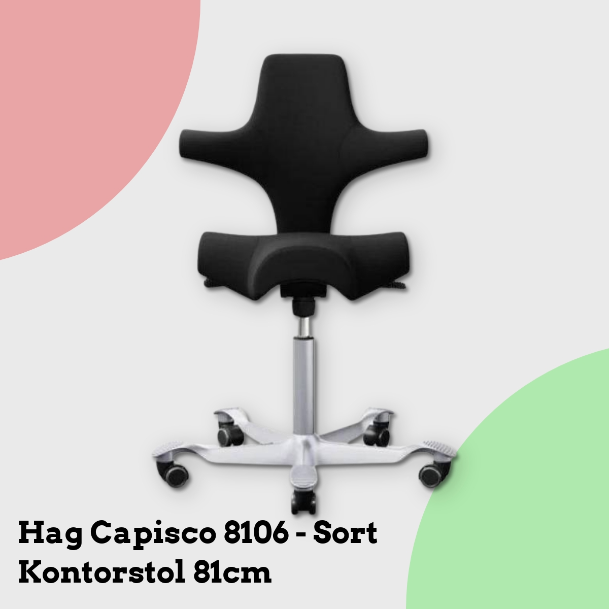 Anmeldelse af Hag Capisco 8106 - Sort Kontorstol 81cm