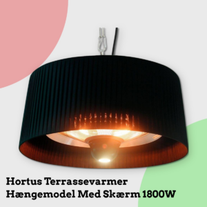 Anmeldelse af Hortus Terrassevarmer Hængemodel Med Skærm 1800W