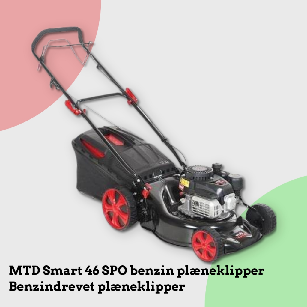 Anmeldelse af MTD Smart 46 SPO benzin plæneklipper Benzindrevet plæneklipper