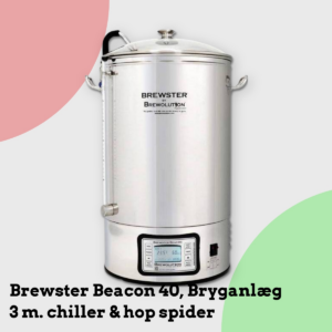 Anmeldelse af Brewster Beacon 40, Bryganlæg 3 m. chiller & hop spider