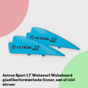 Anmeldelse af Aztron Sport 1.7' Wakesurf Wakeboard glasfiberforstærkede finner, sæt af inkl skruer