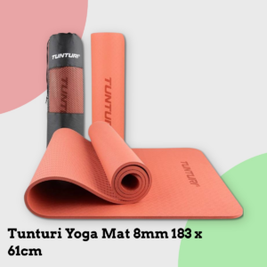 Anmeldelse af Tunturi Yoga Mat 8mm 183 x 61cm