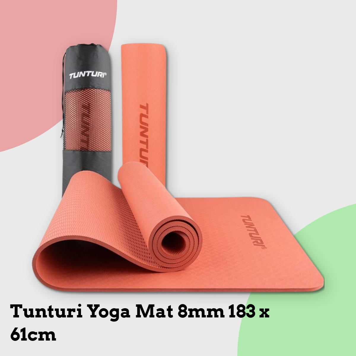 Anmeldelse af Tunturi Yoga Mat 8mm 183 x 61cm