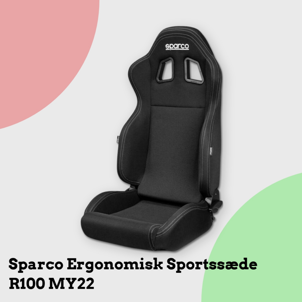 Anmeldelse af Sparco Ergonomisk Sportssæde R100 MY22