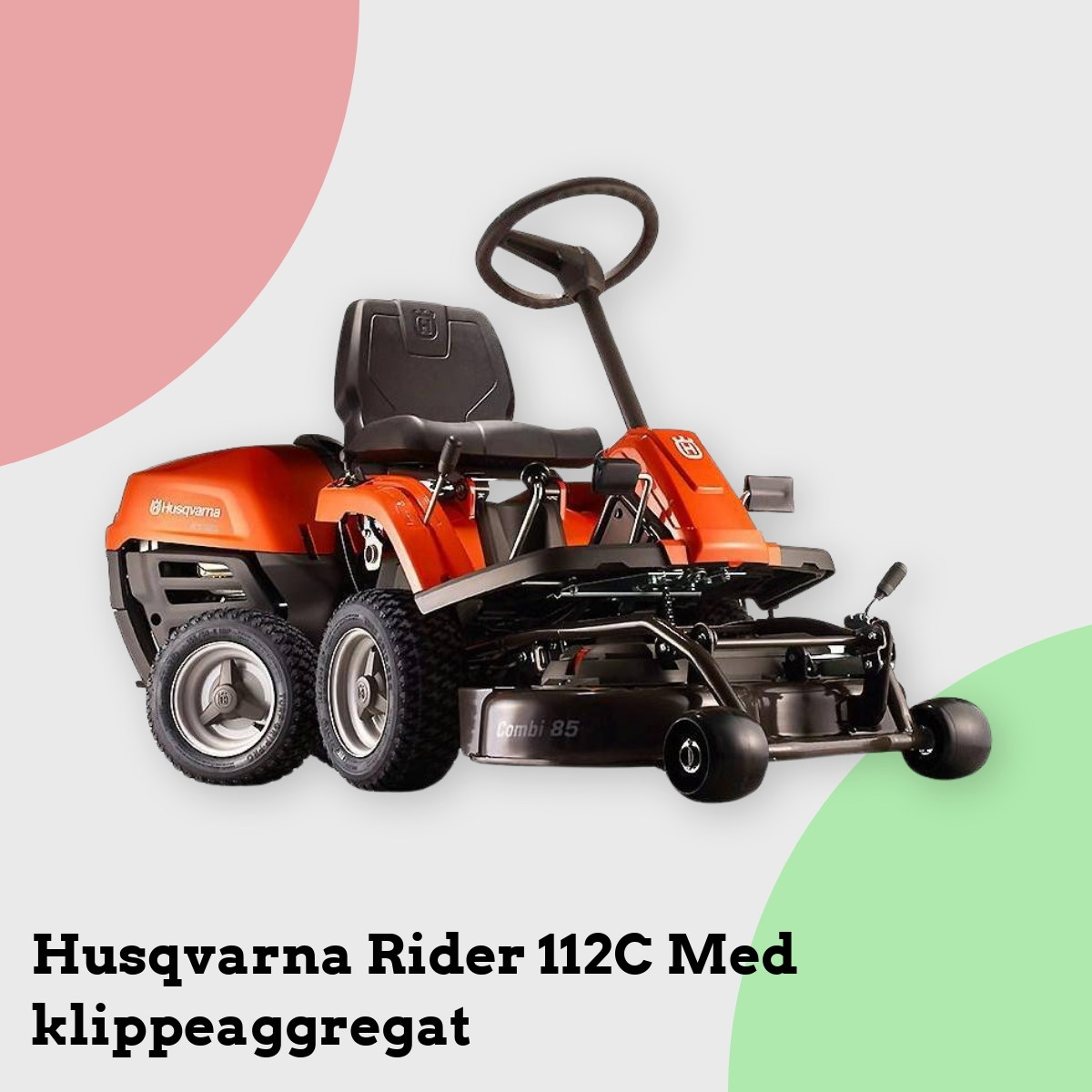 Anmeldelse af Husqvarna Rider 112C Med klippeaggregat