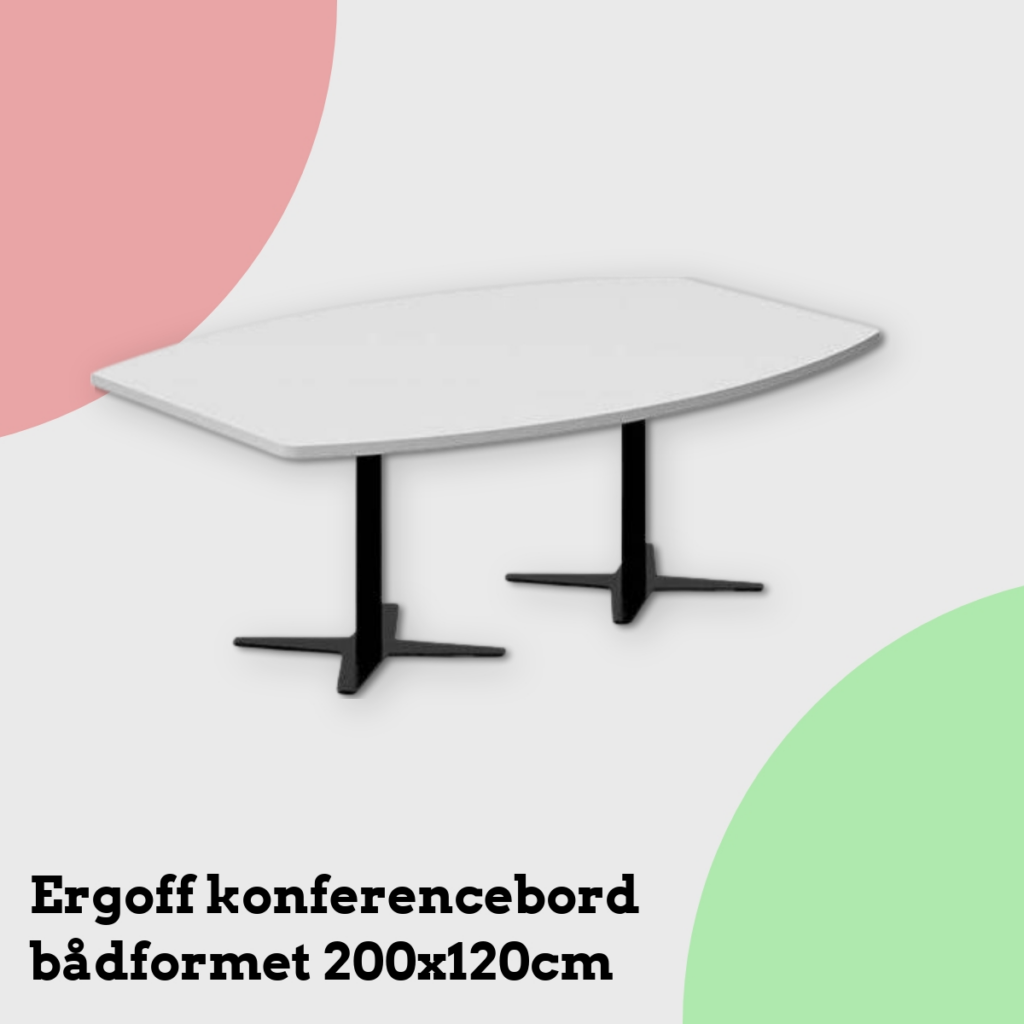 Anmeldelse af Ergoff konferencebord bådformet 200x120cm